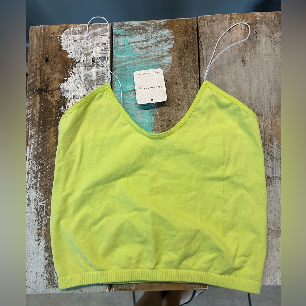 NWT- free people skinny strap brami crop top